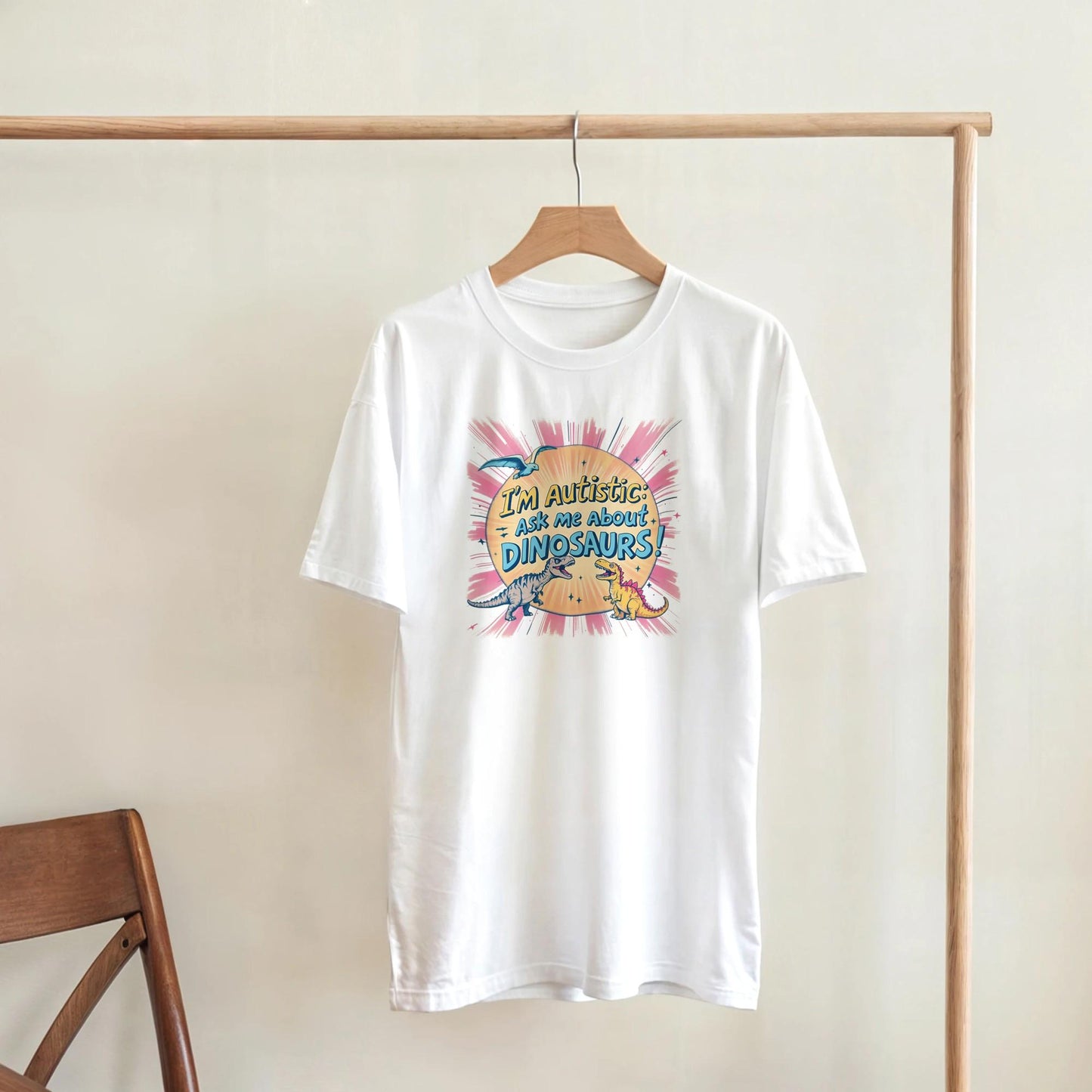 I'm Autistic: Ask Me About Dinosaurs! T-Shirt